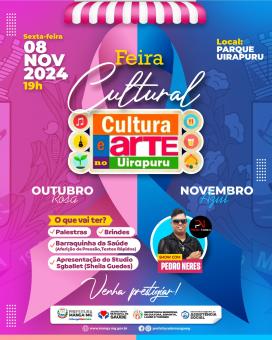 FEIRA CULTURAL: CULTURA E ARTE  NO PARQUE UIRAPURU ESPECIAL OUTUBRO ROSA E NOVEMBRO AZUL