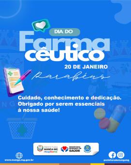 20 DE JANEIRO - DIA DO FARMACÊUTICO