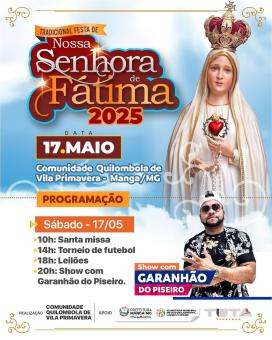 TRADICIONAL FESTA DE NOSSA SENHORA DE FÁTIMA