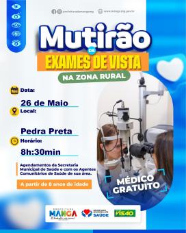 MUTIRÃO DE OFTALMOLOGIA NA ZONA RURAL MUTIRÃO DE OFTALMOLOGIA NA ZONA RURAL