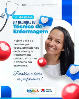 20 DE MAIO - DIA NACIONAL DO TÉCNICO DE ENFERMAGEM