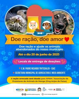 3ª CAMPANHA DE ARRECADAÇÃO DE RAÇÃO