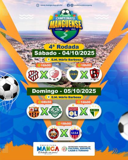 QUARTA RODADA DO CAMPEONATO MANGUENSE 2025 QUARTA RODADA DO CAMPEONATO MANGUENSE 2025