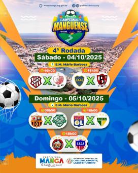 QUARTA RODADA DO CAMPEONATO MANGUENSE 2025