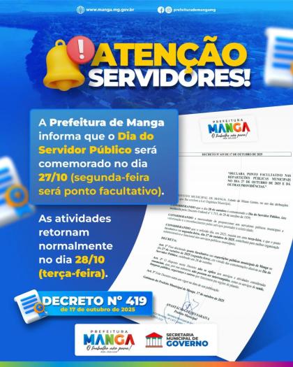 ATENÇÃO, SERVIDORES!