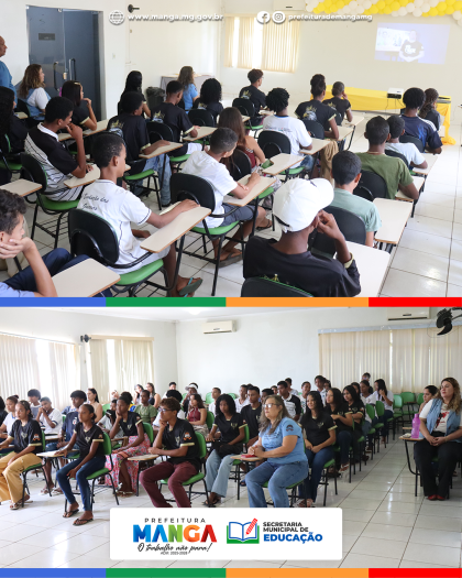 PALESTRA “CONSTRUINDO O SONHO ATRAVÉS DA EDUCAÇÃO” COM ALUNOS DO CAIC